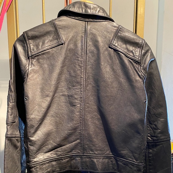 Polo Ralph Lauren Black Leather Jacket - Picture 5 of 9